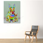 Modern Rabbits on the wall