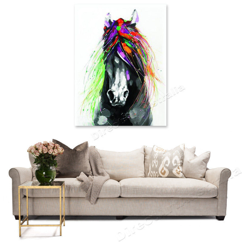 Colorful Horse on the wall