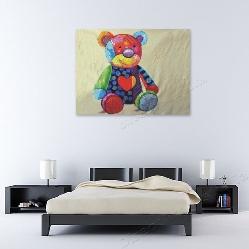 Teddy on the wall
