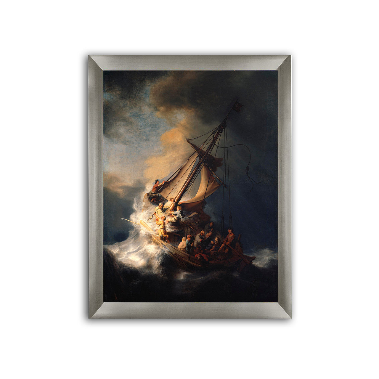 Modern Flat Silver Frame