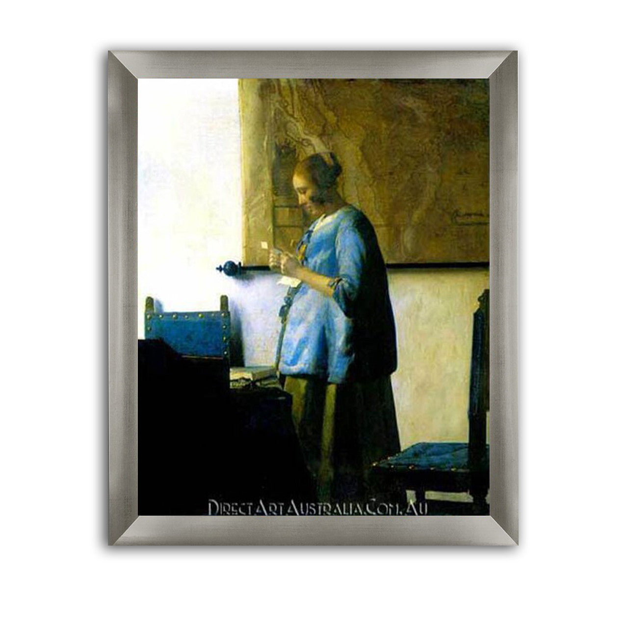 Jan Vermeer | Woman in Blue Reading a Letter