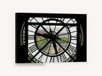 Clock Face Over Paris, paris clock face view photograph, city canvas wall art print ready to hang