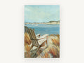 Dune Chair Harbour View, coastal canvas wall art print, front view