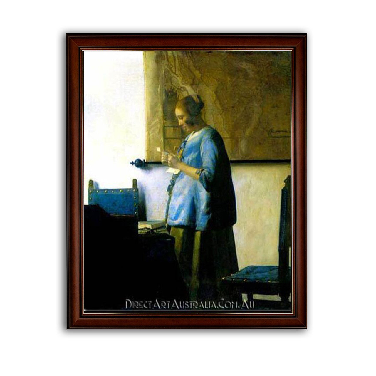 Jan Vermeer | Woman in Blue Reading a Letter
