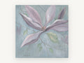 Dusky Magnolia Bloom, floral canvas wall art print, front view