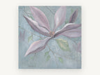 Dusky Magnolia Bloom, floral canvas wall art print, front view