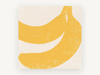 Yellow Banana Block, kitchen canvas wall art print, front view