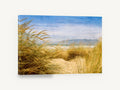 Golden Dune Lookout, golden dune grass beach photograph, coastal canvas wall art print ready to hang
