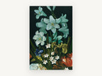 Lilies in the Dark, floral canvas wall art print, front view