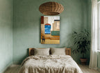 Doorway to Blue Hills landscape canvas print on the wall of a bedroom