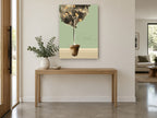 Potted Fruit Tree Fresh floral canvas print on the wall of a entry hall