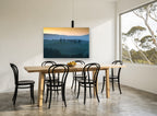 Dusk Over Chapel Hills landscape canvas print on the wall of a dining room