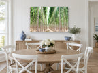 Poplar Avenue Light landscape canvas print on the wall of a Hamptons dining room