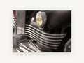 Chrome Grille Detail, vintage canvas wall art print, front view