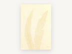 Pale Cream Fern Pair, floral canvas wall art print, front view