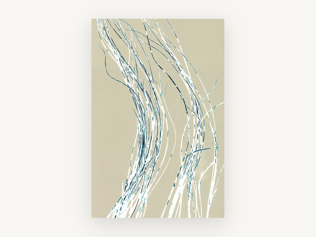 Sea Grass Drift, coastal canvas wall art print, front view