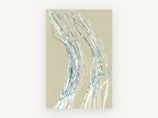 Sea Grass Drift, coastal canvas wall art print, front view