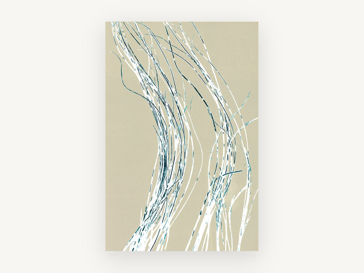 Sea Grass Drift, coastal canvas wall art print, front view