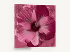 Magenta Hibiscus Bloom, pink hibiscus flower pop art, floral canvas wall art print ready to hang