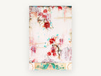 Crimson Blossom Drift, floral canvas wall art print, front view