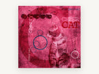 Cherry Cat Alphabet, kitchen canvas wall art print, front view