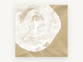 Tree Ring Impression, floral canvas wall art print, front view