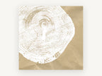 Tree Ring Impression, floral canvas wall art print, front view