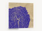 Violet Tree Rings, purple tree ring cross section, floral canvas wall art print ready to hang