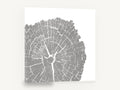 Grey Timber Rings, tree ring cross section grey, floral canvas wall art print ready to hang