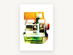 Instant London Camera, vintage canvas wall art print, front view