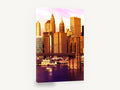 Brooklyn Bridge Golden Hour, brooklyn bridge skyline at sunset, city canvas wall art print ready to hang