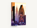 Chrysler at Golden Hour, chrysler building sunset skyline photograph, city canvas wall art print ready to hang