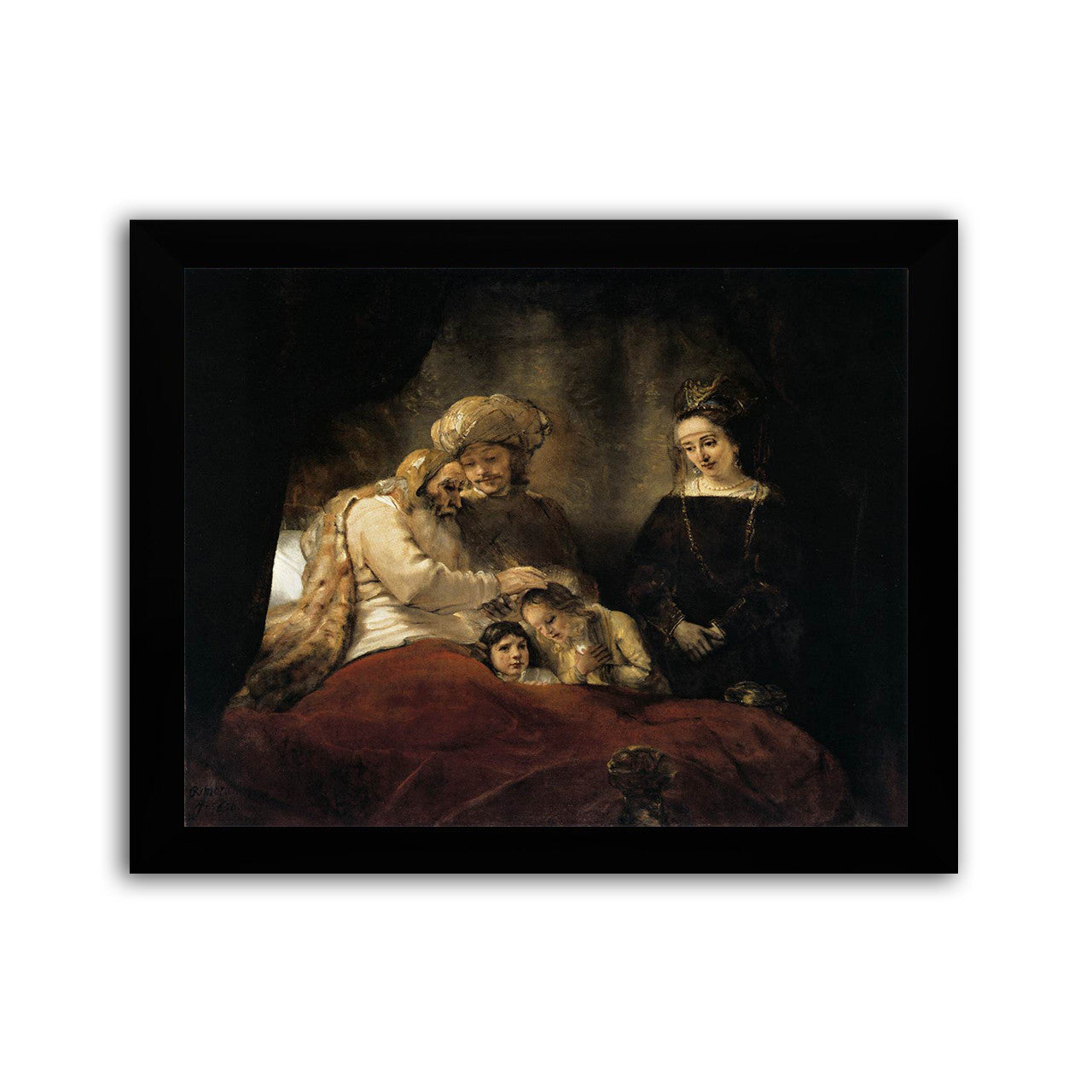 Modern flat black frame