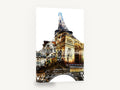 Paris Double Exposure, eiffel tower arc de triomphe photo collage, city canvas wall art print ready to hang
