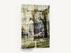 Brooklyn Bridge Layers, brooklyn bridge layered double exposure photograph, city canvas wall art print ready to hang