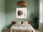 Paris Carousel Slide city canvas print on the wall of a bedroom