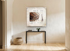 Paris Carousel Slide city canvas print on the wall of a hallway