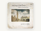 Westminster Slide 1972, vintage london slide westminster photograph, city canvas wall art print, front view