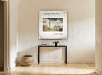 Westminster Slide 1972 city canvas print on the wall of a hallway