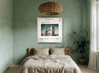 Tower Bridge Slide city canvas print on the wall of a bedroom