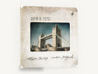 Tower Bridge Slide, tower bridge vintage slide photograph, city canvas wall art print ready to hang