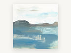Misty Headland Shore, coastal canvas wall art print, front view
