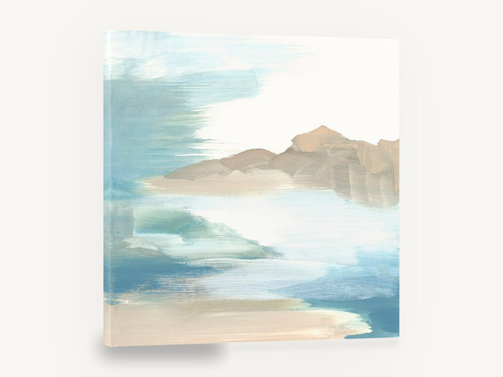 Soft Dune Headland, abstract coastal headland seascape art, coastal canvas wall art print ready to hang