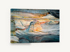 Banded Sandstone Pool, banded sandstone rock pool photograph, landscape canvas wall art print ready to hang