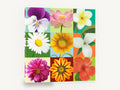 Nine Bloom Colour Grid, multi flower collage colourful grid, floral canvas wall art print ready to hang