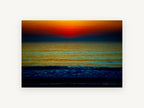 Ember Horizon Tide, coastal canvas wall art print, front view