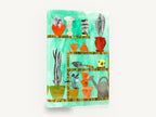 Potting Shed Shelves, potting shed shelves collage botanical, floral canvas wall art print ready to hang