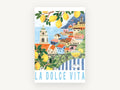 Lemon Terrace Sweet Life, coastal canvas wall art print, front view