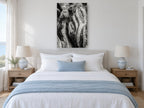 Twisted Root Folds landscape canvas print on the wall of a bedroom