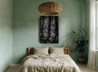 Fern Light Woodland landscape canvas print on the wall of a bedroom